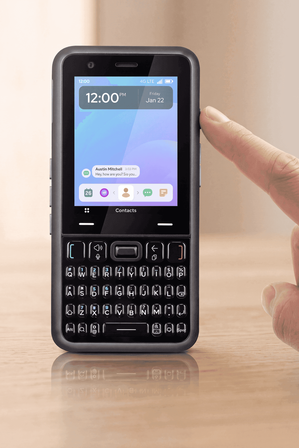 Keyphone powered on and ready to use